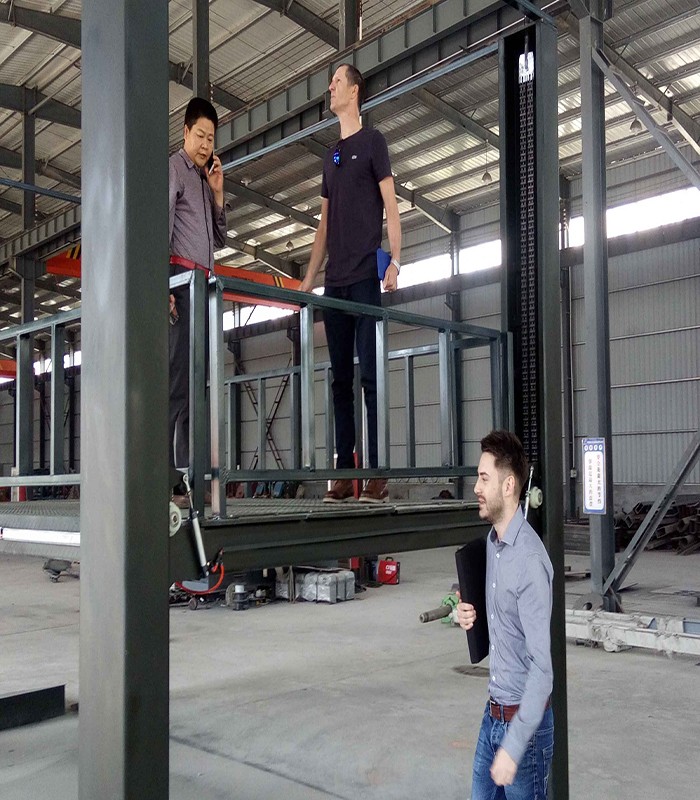 英国客户举升机现场验收